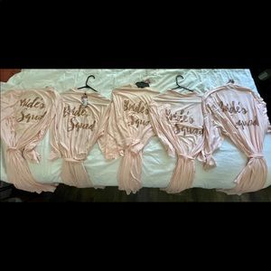 Set of 5 Bridesmaid Bride Squad Robes